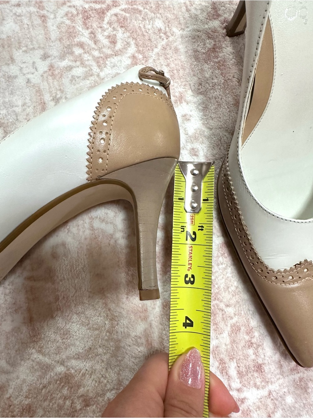 Franco Sarto 🤎 Genuine Leather Lace Heels - Picture 6 of 10